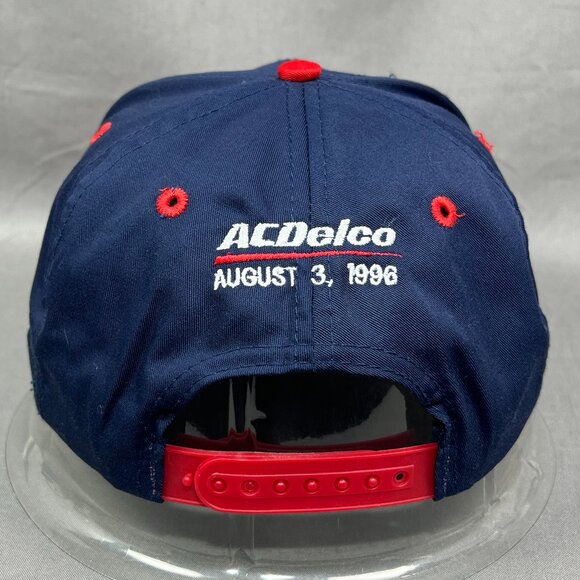 Vtg Brickyard 400 NASCAR Snapback Hat Cap Logo 7 Indianapolis AC Delco Mens 90s - Picture 3 of 12
